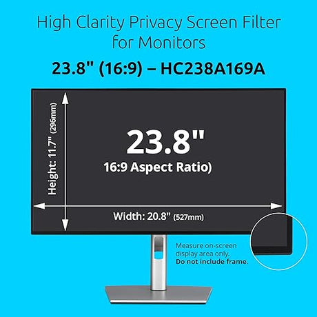 Kensington High Clarity Privacy Screens Filter 23.8 inch 16:9