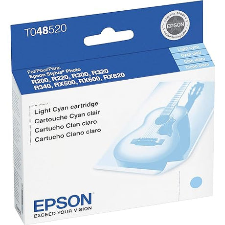 Epson Light Cyan Ink Cartridge For Stylus Photo R200, R220, R300, R320, R340 & RX500, RX600, RX620 Printers