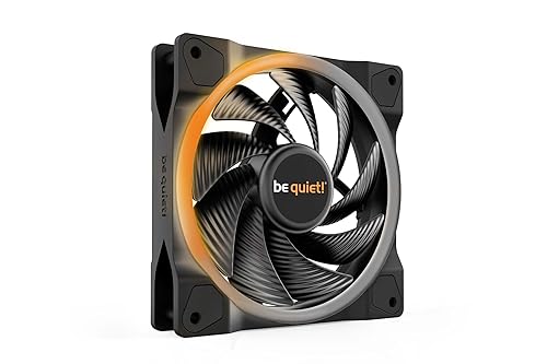 be quiet! Light Wings 120mm PWM High Speed Low Noise Premium ARGB Cooling Fan | 4-Pin | Ideal for Radiators and Heat Syncs | Black | BL073