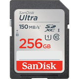 SanDisk 256GB Ultra UHS-I SDXC Memory Card, 150MB/s Read
