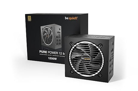 be quiet! BN513 Pure Performance Power 12 M 1200W Modular Quiet Performance Power Supply | 80 Plus Gold | ATX 3.1 | for PCIe 5.0 GPUs and GPUs with 6+2 pin connectors | Silent 120mm Fan | BN513 1200W Gold