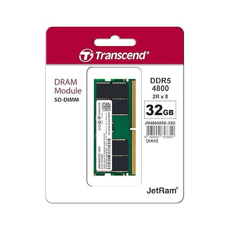 Transcend SO-DIMM Memory Module 32GB DDR5 4800MHz - JM4800ASE-32G