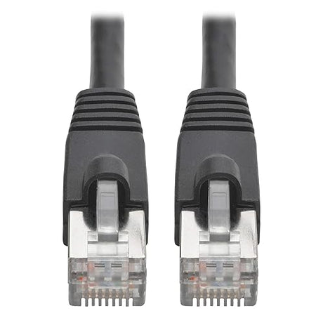 Tripp Lite Cat6a Ethernet Cable, 10G-Certified Patch Cable, Snagless, Shielded STP PoE Ethernet Cord, 2 ft, Black (N262-002-BK) 2ft. Black
