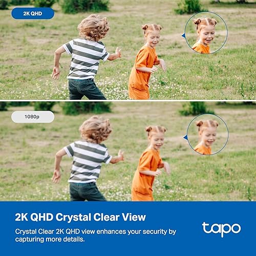 TP-Link Tapo 2K QHD Security Camera, Indoor/Outdoor, 2024 PCMag Editor's Choice, Color Night Vision, Free Person/Pet/Vehicle Detection, Invisible IR Mode, SD Storage (Tapo C120) 2K QHD Indoor/Outdoor, Magnetic Base