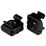 StarTech.com M5 Cage Nuts - 100 Pack, Black - M5 Mounting Cage Nuts for Server Rack & Cabinet (CABCAGENUT2B) 100-M5 Black Cage Nuts Nuts