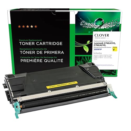 Clover Remanufactured Toner Cartridge Replacement for Lexmark C746/C748 | Yellow