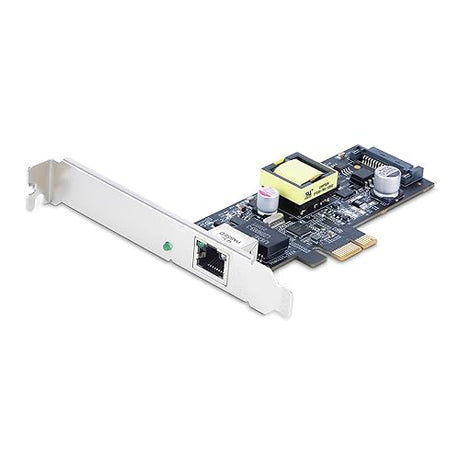 StarTech.com 1-Port 2.5Gbps NBASE-T PoE Network Card, Intel I225-V, 802.3af/at PoE+ Multi-Gigabit NIC, PCI Express Server LAN Card, SATA Powered Desktop Ethernet Interface (PR12GIP-NETWORK-CARD) 2.5Gbps Intel 1 Port