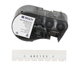 Brady Authentic (M4C-250-595-WT-BK) All-Weather Permanent Adhesive Vinyl Labels 0.25 in W x 25ft Black on White. for use with BMP41, BMP51, M410, M510, and M511 Label Printers.