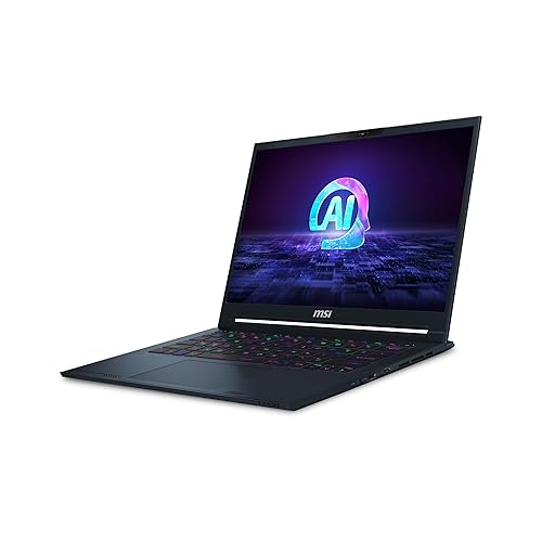 MSI Stealth 14 AI Studio 14” 165Hz FHD+ Gaming Laptop: Intel Core Ultra 7-155H, NVIDIA Geforce RTX 4050, 16GB DDR5, 1TB NVMe SSD, Thunderbolt 4, Win 11 Pro: Star Blue A1VEG-090US