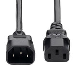 StarTech.com 1ft (30cm) Power Extension Cord, IEC 60320 C14 to C13 PDU Power Cord, 10A 250V, 18AWG, AC Power Cable for PDU/Power Supply - UL Listed (8713-8100-POWER-CORD)