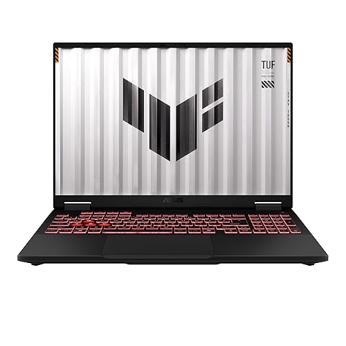 ASUS TUF Gaming A16 Gaming Laptop, 16” 165Hz FHD+ Display, AMD Ryzen™ 9 8940HX Processor, NVIDIA GeForce RTX 5060 Laptop GPU, 16GB DDR5 RAM, 1TB PCIe SSD Gen 4, Wi-Fi 6E, Windows 11, FA608PM-DS94-CA