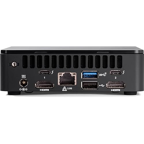 Intel NUC 12 Pro NUC12WSHi5 Mini Desktop Computer - 12th Gen Core i5-1240P 12-Core up to 4.4 GHz CPU, 8GB RAM, 256GB NVMe SSD + 2TB HDD, Iris Xe Graphics, Wi-Fi 6E + Bluetooth, Windows 10 Pro