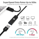 SIIG 100ft USB 3.0 Extend Cable, USB Type-A Male to Female, AOC Active Optical Cable, 5Gbps Supports UASP, Not Backwards Compatible with USB 2.0 and USB 1.1 Devices (CB-US0U11-S1)