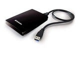 Verbatim Store N Go Portable Hard Drive, 2 TB, USB 3.0, 5, 400 Rpm, Black
