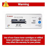 Canon Genuine EP-87 Cyan Toner Cartridge