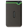 4TB Transcend StoreJet 25M3 USB3.1 Slim Portable Hard Drive Shock-Resistant 4TB Micro USB to Type A Iron Gray