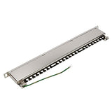 Tripp Lite RJ45 Patch Panel, Cat5e/Cat6 Patch Panel, 24 Port Patch Panel, Shielded, Krone IDC, 0.5U Rack Mount, 568A/B, TAA Compliant (N252-024-HU-SHK) 24 Port 568A/B