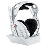 Logitech G Astro A50 Omni-Platform Wireless Gaming Headset + Base Station for PS5, Xbox, PC: PLAYSYNC Audio Switcher, <16 bit/48kHz (Console), <24 bit/48 kHz (PC), 24hr Battery, 2.4GHz & BT - White White PLAYSYNC Audio