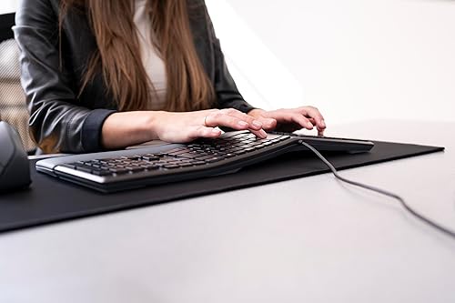 CHERRY KC 4500 Ergo, International Layout, QWERTY Keyboard, Ergonomic Keyboard, with Padded Palm Rest, Wired Keyboard, Black US International Layout - QWERTY Black