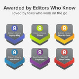 Plugable USB C Portable Monitor 15.6 Inch, 100W Pass-Through Charging for Your Laptop Smartphone Tablet, 3x USB-C 10Gbps Hub FHD 1920x1080 IPS Travel Display 1.85lbs, Protective Case/Stand, USBC-PDMON