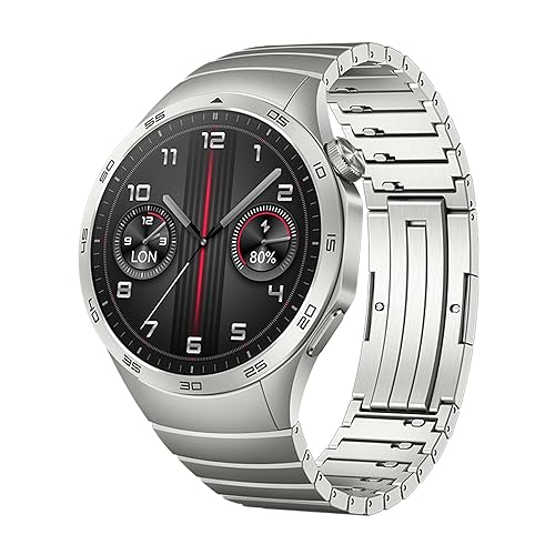 HUAWEI Watch GT 4 46mm Smartwatch, Up to 2 Weeks Battery Life, GNSS Positioning Five Dual-Band Systems, Scientifically Based Calorie Management Stainless Steel 46mm Stainless Steel Watch