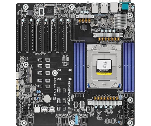 GENOAD8X-2T/BCM EEB Server Motherboard Single Socket SP5 (LGA 6096) AMD EPYC™ 9004 Series Processors 7 PCIe5.0x16 Dual 10G LAN