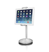 Aluratek Adjustable Desktop Smartphone & Tablet Stand, Holder for iPhone, Android, iPad, & Most Tablet Sizes (AUCH06F), Silver