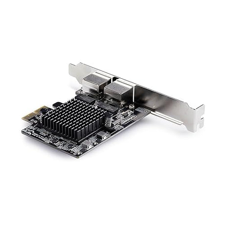 StarTech.com 2-Port 5G Gigabit PCIe Network Adapter Card, PCI Express LAN Card, Realtek RTL8126, Windows and Linux, TAA