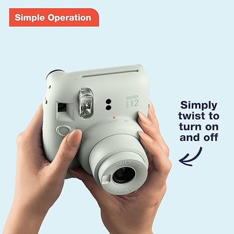 Fujifilm Instax Mini 12 Instant Camera - Clay White