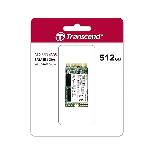 Transcend 512GB SATA III 6Gb/s MTS430S 42 mm M.2 SSD Solid State Drive (TS512GMTS430S)