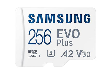 SAMSUNG EVO Plus w/SD Adaptor 256GB Micro SDXC, Up-to 130MB/s, Expanded Storage for Gaming Devices, Android Tablets and Smart Phones, Memory Card, MB-MC256KA/CA (Canada Version)