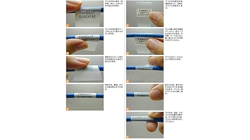 Panduit R100X150V1C P1 Cassette Turn-Tell Self-Laminated Label, Vinyl, White 10 – 6 AWG Wire/Cable