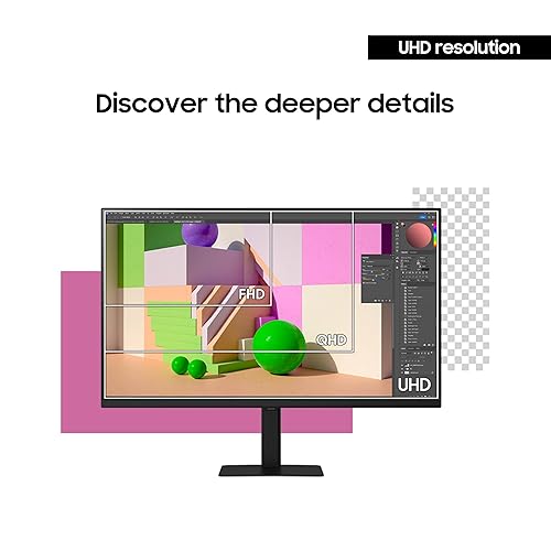 Samsung 32 ViewFinity S7 (S70D) 4K UHD IPS HDR10 High Resolution Monitor with Speakers, DP Port, TUV-Certified, 2025, LS32D708EBNXGO