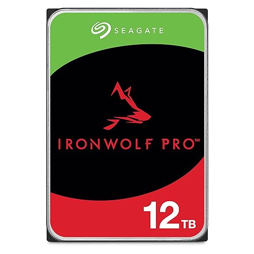 Seagate IronWolf Pro, 12 TB, Enterprise NAS Internal HDD –CMR 3.5