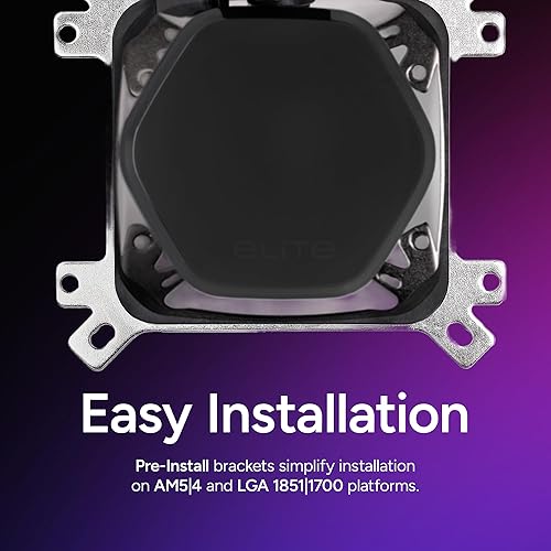 Cooler Master MasterLiquid ML240 Illusion Close-Loop AIO CPU Liquid Cooler, Translucent Dome, 3rd Gen Dual Chamber Pump, 240mm Radiator, Dual MF120 Halo for AMD Ryzen/Intel 1200/1151 MLX-D24M-A18P2-R1 240mm Radiator ML240 Illusion Cooler