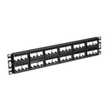Panduit CPPL48WBLY 48-Port Flat Patch Panel, Black