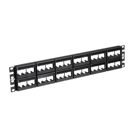 Panduit CPPL48WBLY 48-Port Flat Patch Panel, Black