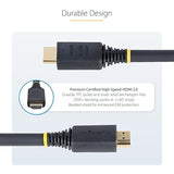 StarTech.com 20ft (6m) Premium Certified High Speed HDMI Cable, 4K 60Hz/1440p 144Hz, 18Gbps, UHD HDMI 2.0 Cord, TPE Jacket Black 20 ft/6.1 m