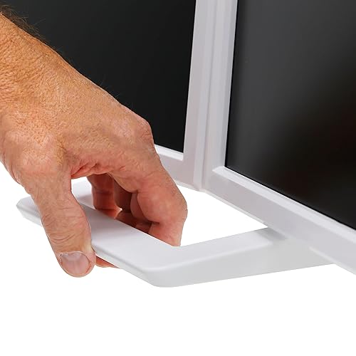 Ergotron – HX Dual Monitor Arm, VESA Desk Mount – for 2 Monitors Up to 32 Inches, 5 to 17.5 lbs Each – Polished Aluminum