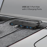 TP-Link Powered USB Hub 3.0 with 7 USB 3.0 Data Ports and 2 Smart Charging USB Ports. Compatible with Windows, Mac, Chrome & Linux OS, with Power On/Off Button, 12V/4A Power Adapter (UH720) 7-Port USB 3.0 + 2 Power Charging Port