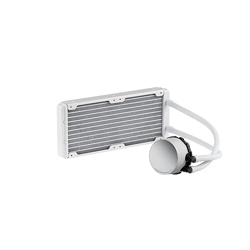 XPG Levante X 240 White All-in-One ARGB CPU Liquid Cooler - 4.72 Maximum Fan Diameter -2000 RPM - Fluid Dynamic Bearing - 4-Pin PWM(LEVANTEX240-BKCWW)