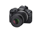 Canon EOS R100 RF-S18-45mm F4.5-6.3 is STM & RF-S55-210mm F5-7.1 is STM Lens Kit, Mirrorless Camera, RF Mount, 24.1 MP, Continuous Shooting, Full HD Video, 4K, Lightweight, Wi-Fi, Content Creation