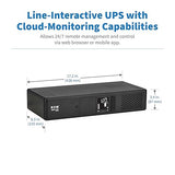 Tripp Lite Eaton Series SMART750LCDNC Cloud-Connected 750VA Rack Mount UPS Battery Backup, Online Remote Management & Monitoring, 475W 120V, 8 Outlets, 2U Rackmount, 3-Year Warranty
