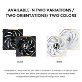 Lian Li UNI Fan TL 120 Wireless - Triple Pack - 2.4 GHz Wireless Controller Included - Daisy Chain & Infinity Mirror Design - Controller Required - Black (12TL1W3B)