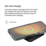 Belkin BoostCharge Pro 15W Universal Easy Align Wireless Charging Pad, Fast Qi Charger, Large Charging Pad for Apple iPhone, Samsung Galaxy, Apple AirPods Pro, and Other Devices - Black