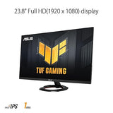 ASUS TUF Gaming 23.8” 1080P Monitor (VG249Q3R) – Full HD, 180Hz, 1ms, Fast IPS, Extreme Low Motion Blur, FreeSync, Variable Overdrive, Shadow Boost, Eye Care, 100% sRGB, 3 yr Warranty 23.8 Fast IPS FHD 180Hz FreeSync