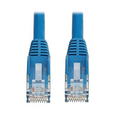 Tripp Lite Cat6 RJ45 PoE Gigabit Ethernet Cable, 1.6 Feet / 0.5 Meters, Flame-Resistant LSZH Jacket, Blue Snagless, Power Over Ethernet, Male-to-Male, Patch LAN Cord, (N201L-0P5M-BL)