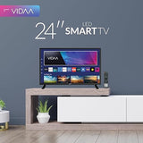 Supersonic SC-2420VTV 24-inch Smart AC/DC LED TV, Powered by VIDAA, 1080p, WiFi, Built-in Speakers, USB, 3X HDMI ARC, for Kitchen, RV, Boat, Truck, Playroom, Dorm Room, Remote, DC Car Cord Included SC-2420VTV- 24 Smart TV