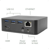 Plugable USB-C Dock With 85W Charging for Thunderbolt 3 and MacBooks, Select Windows Laptops (HDMI 4K@30Hz, Ethernet, 4 USB 3.0 Ports, USB-C PD, VESA Mount)