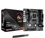 ASRock B650M PG Lightning WiFi 6E AMD Ryzen Socket AM5 B650 DDR5 7200 MHz 256 GB SATA3 6.0 Gb/s Micro ATX Motherboard M.2 RGB LED Micro ATX PG Lighting WiFi